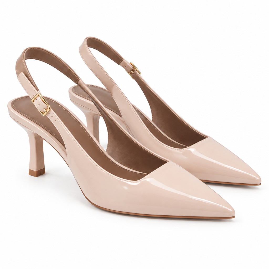 Bowknot Slingback Pointed Toe Heels – Vintage High Heel Shoes