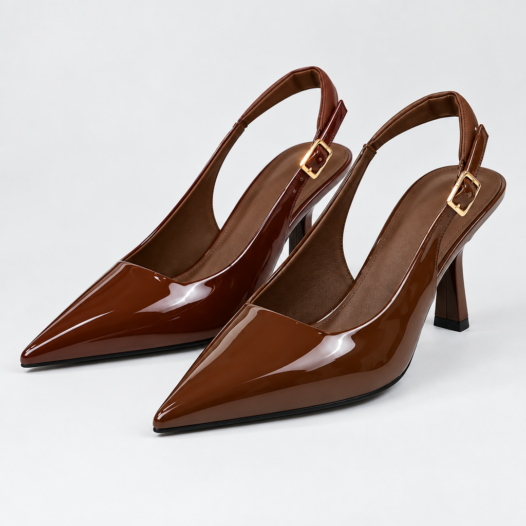 Bowknot Slingback Pointed Toe Heels – Vintage High Heel Shoes