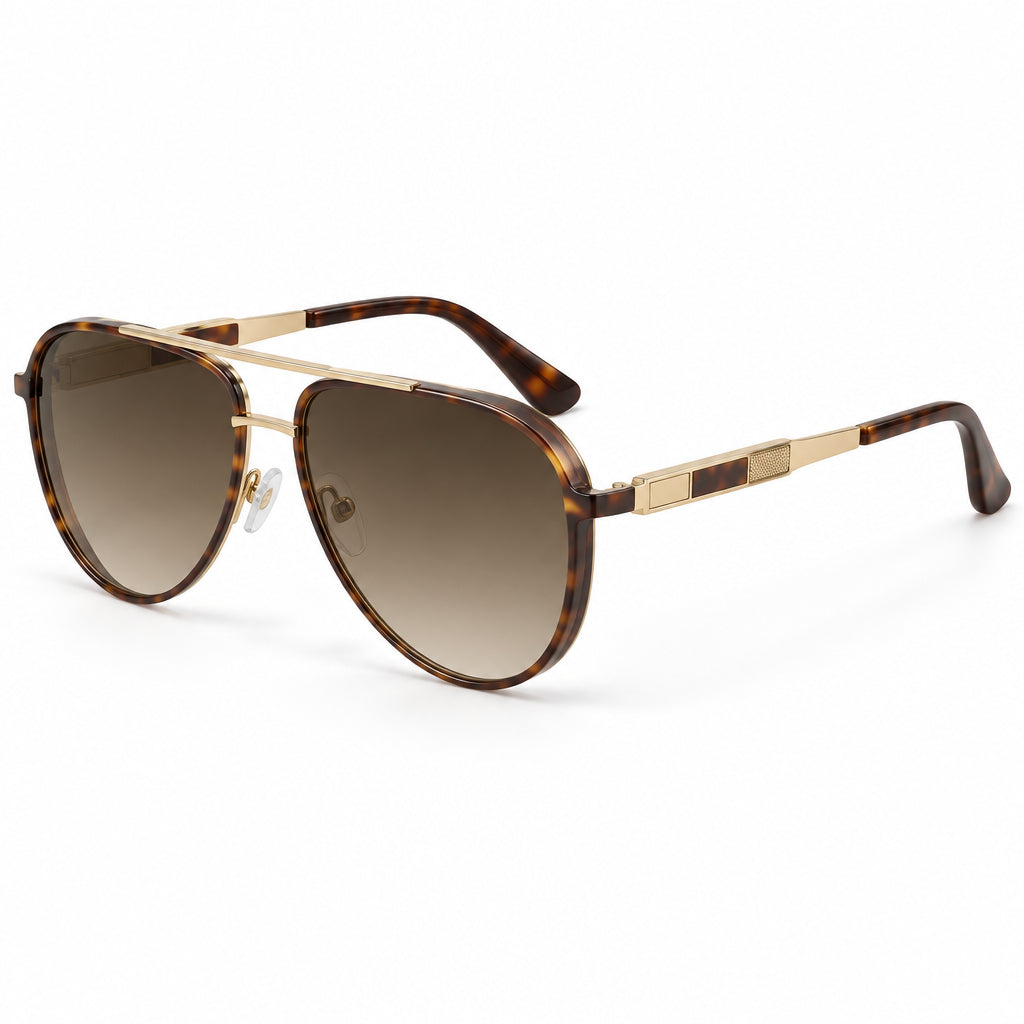 Gradient Lens Aviator Sunglasses – Classic Premium Metal Frames