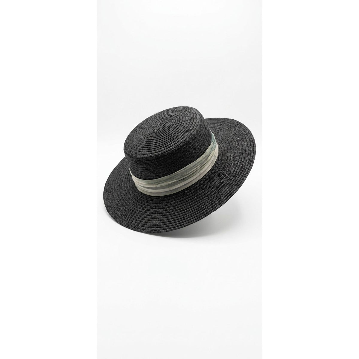 Wide-Brim Straw Sun Hat with Bow