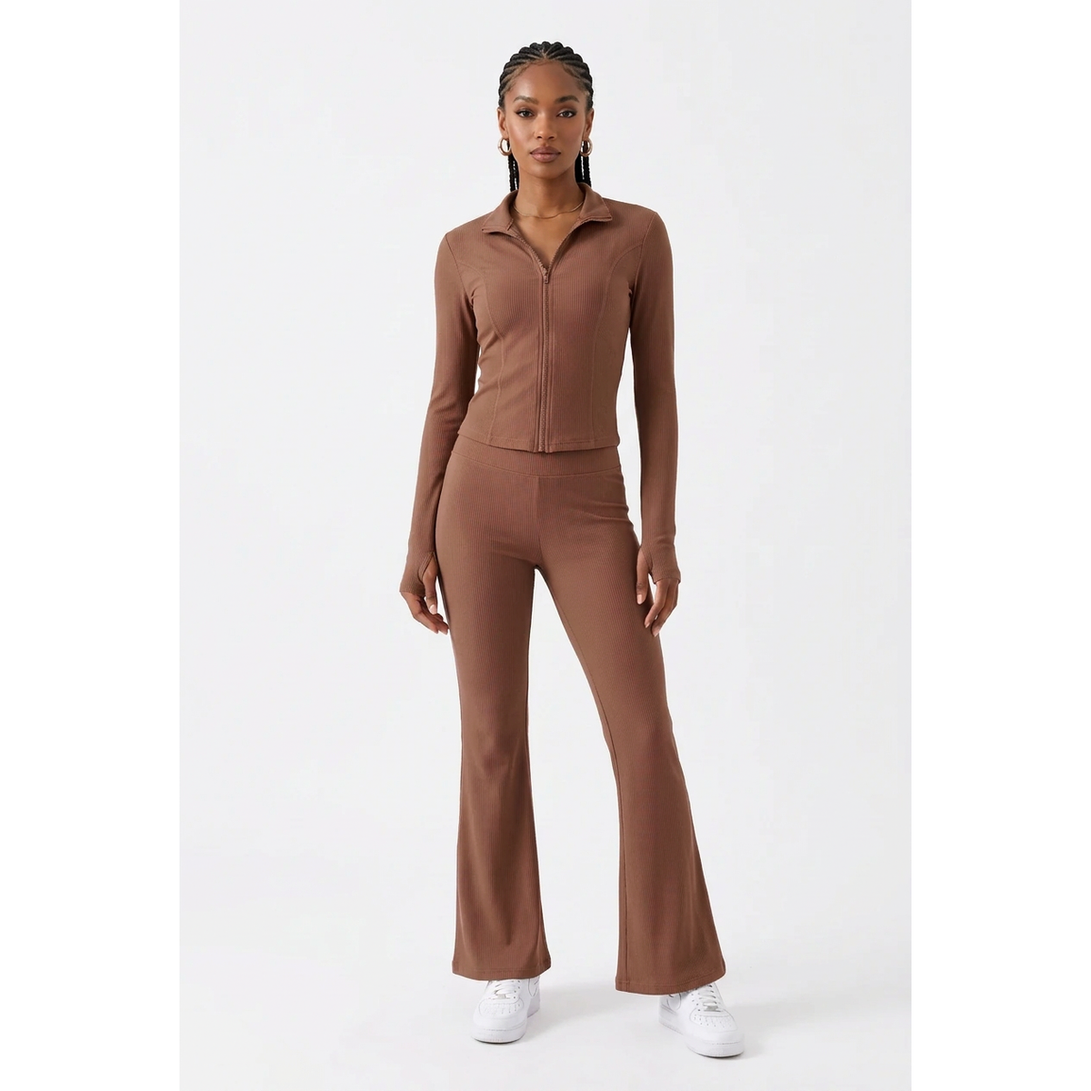 Two-Piece High-Stretch Activewear Pants Set