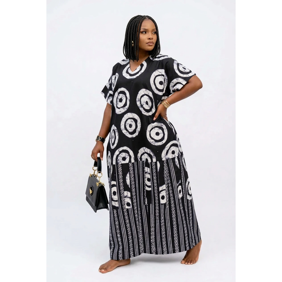 African Print Boubou Kaftan Maxi Dress