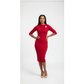 Three Quarter Sleeve bodycon dress