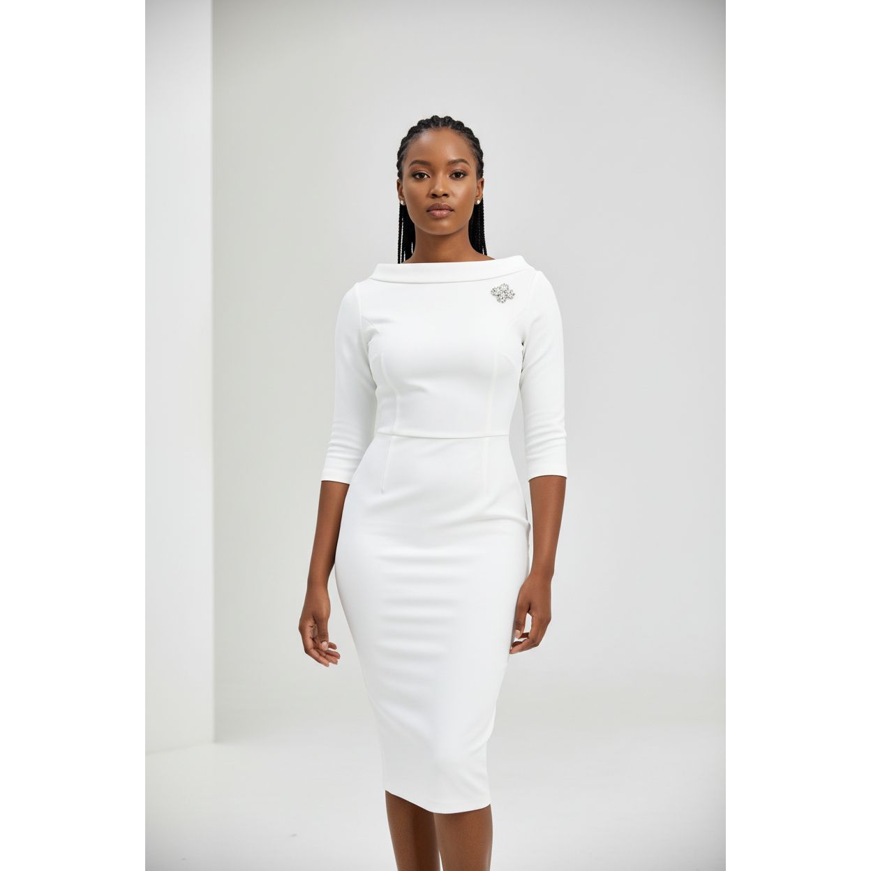 Three Quarter Sleeve bodycon dress