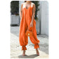 Loose Cold Shoulder V-Neck Jumpsuits