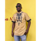 Mens African Vintage Embroidered T-Shirt