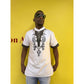 Mens African Vintage Embroidered T-Shirt