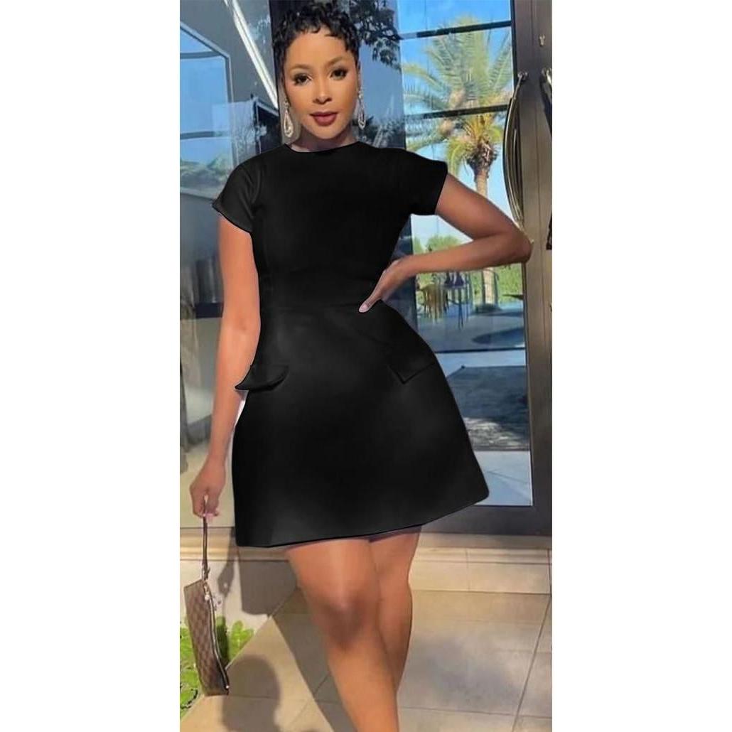 Sexy Round Neck Midi Dress