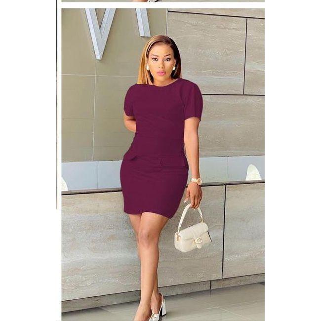 Sexy Round Neck Midi Dress