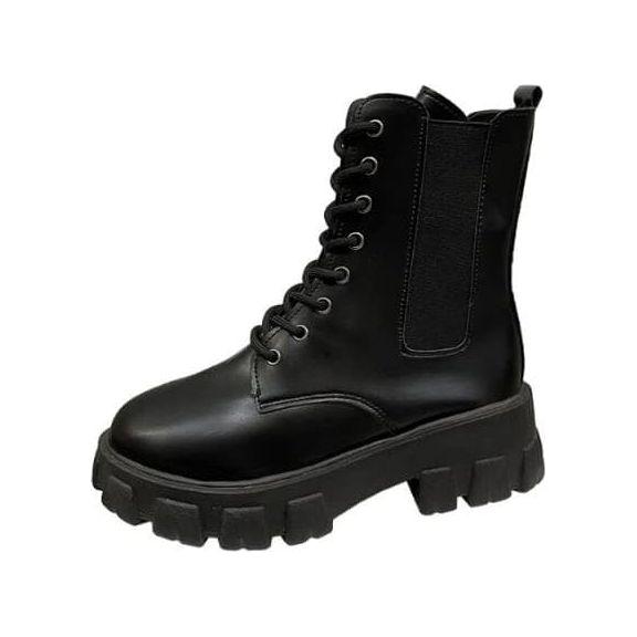 Lace up Platform Ankle Boots.