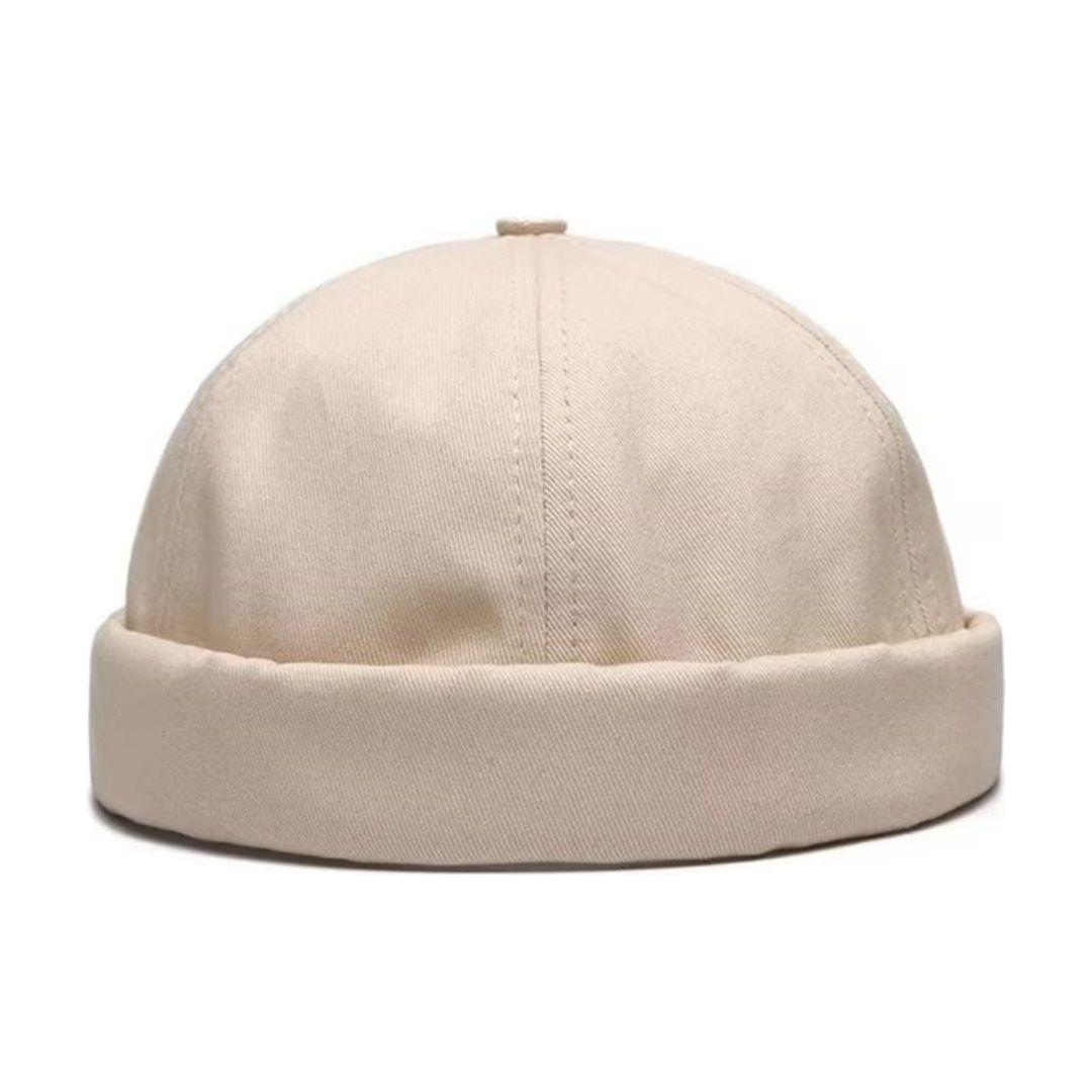 Unisex Solid Color Flat-Top Hat.