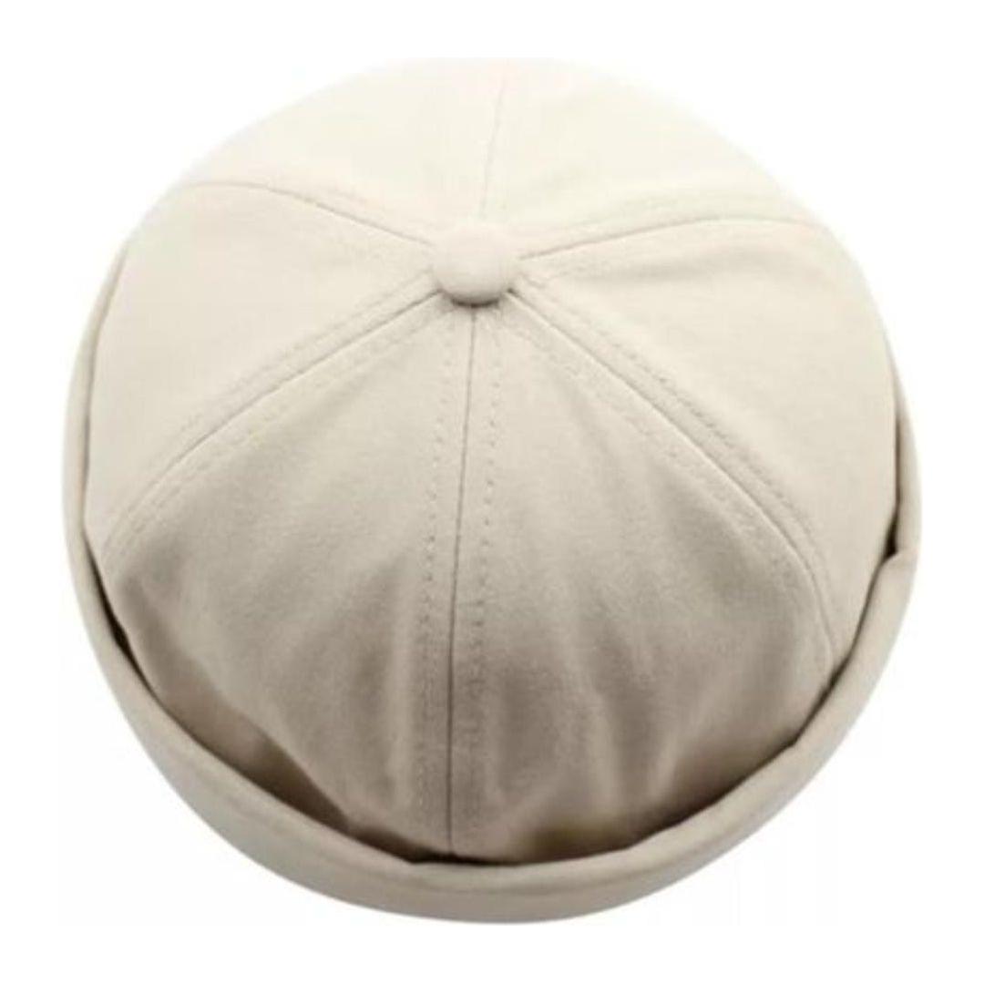 Unisex Solid Color Flat-Top Hat.