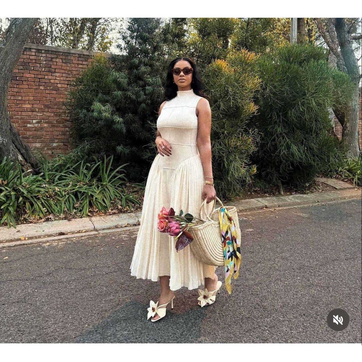 Sleeveless corset dress