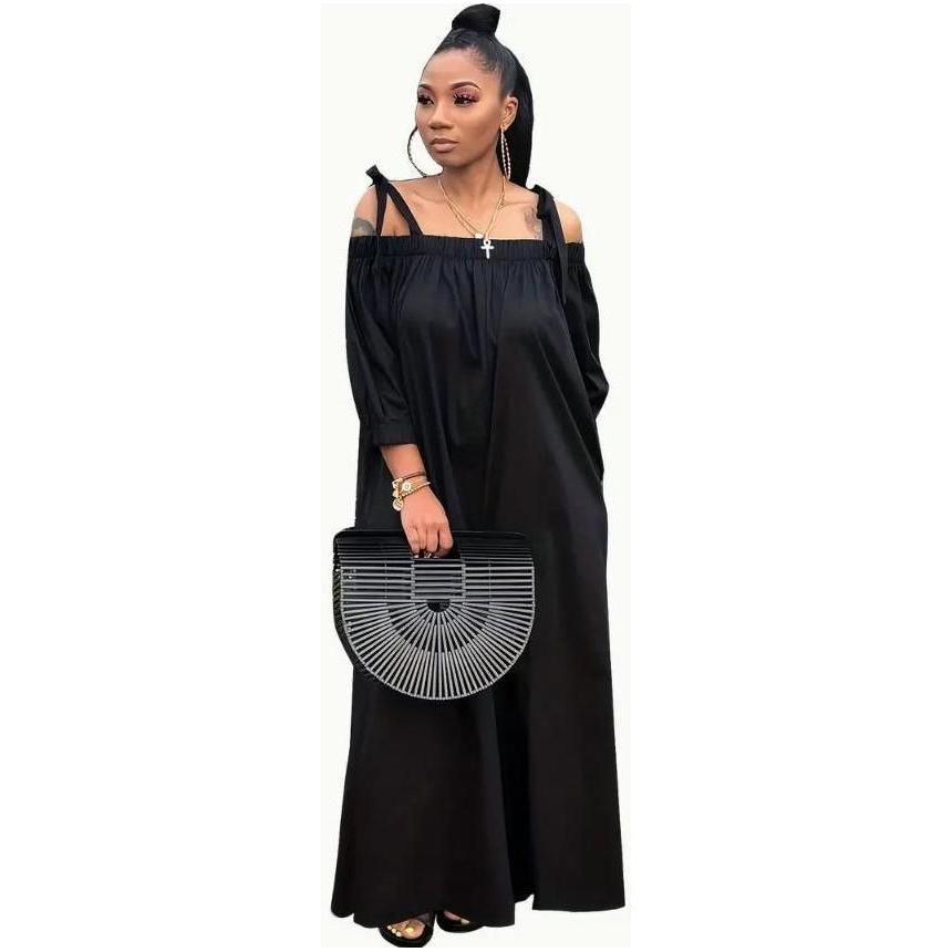 Off-Shoulder Wide-Leg & Casual Loose Jumpsuit.