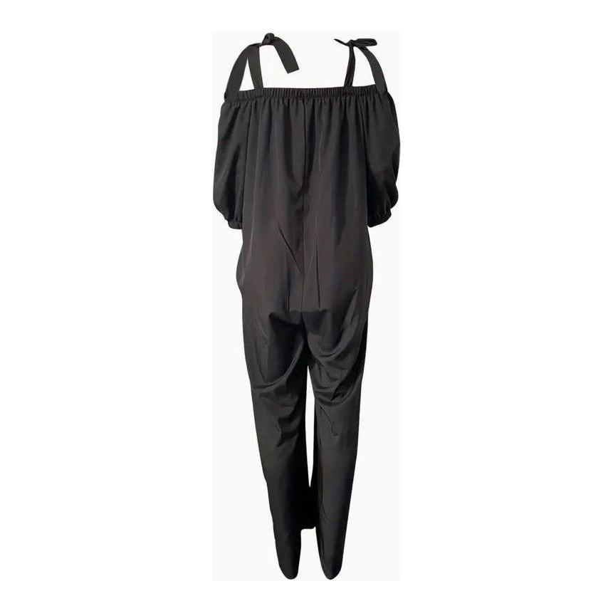 Off-Shoulder Wide-Leg & Casual Loose Jumpsuit.