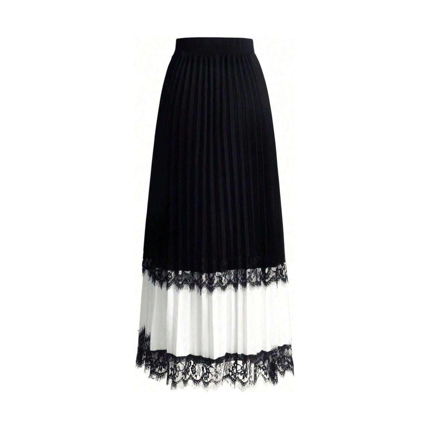 Summer Flowy Hem Pleated Skirt.