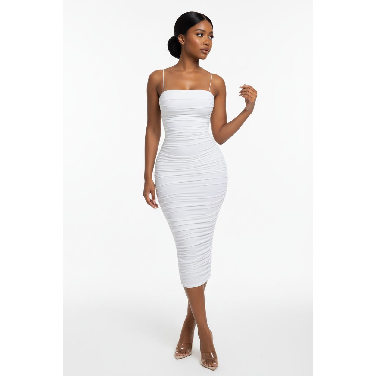 Spaghetti Strap Adjustable Dress.