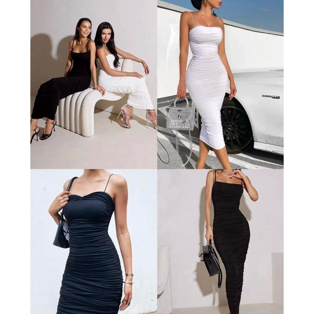 Spaghetti Strap Adjustable Dress.