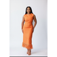 Fringed Bodycon Bandage Dress.