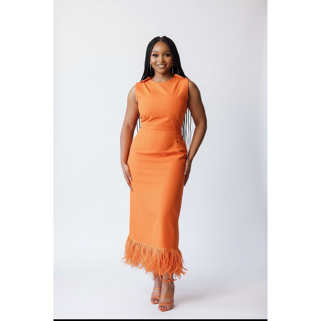 Fringed Bodycon Bandage Dress.