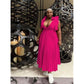 Plus Size Pleated Maxi Dress.