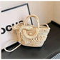Cute Straw Décor colors handbag.