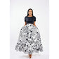 Summer High Waist Long Midi Skirts Set.