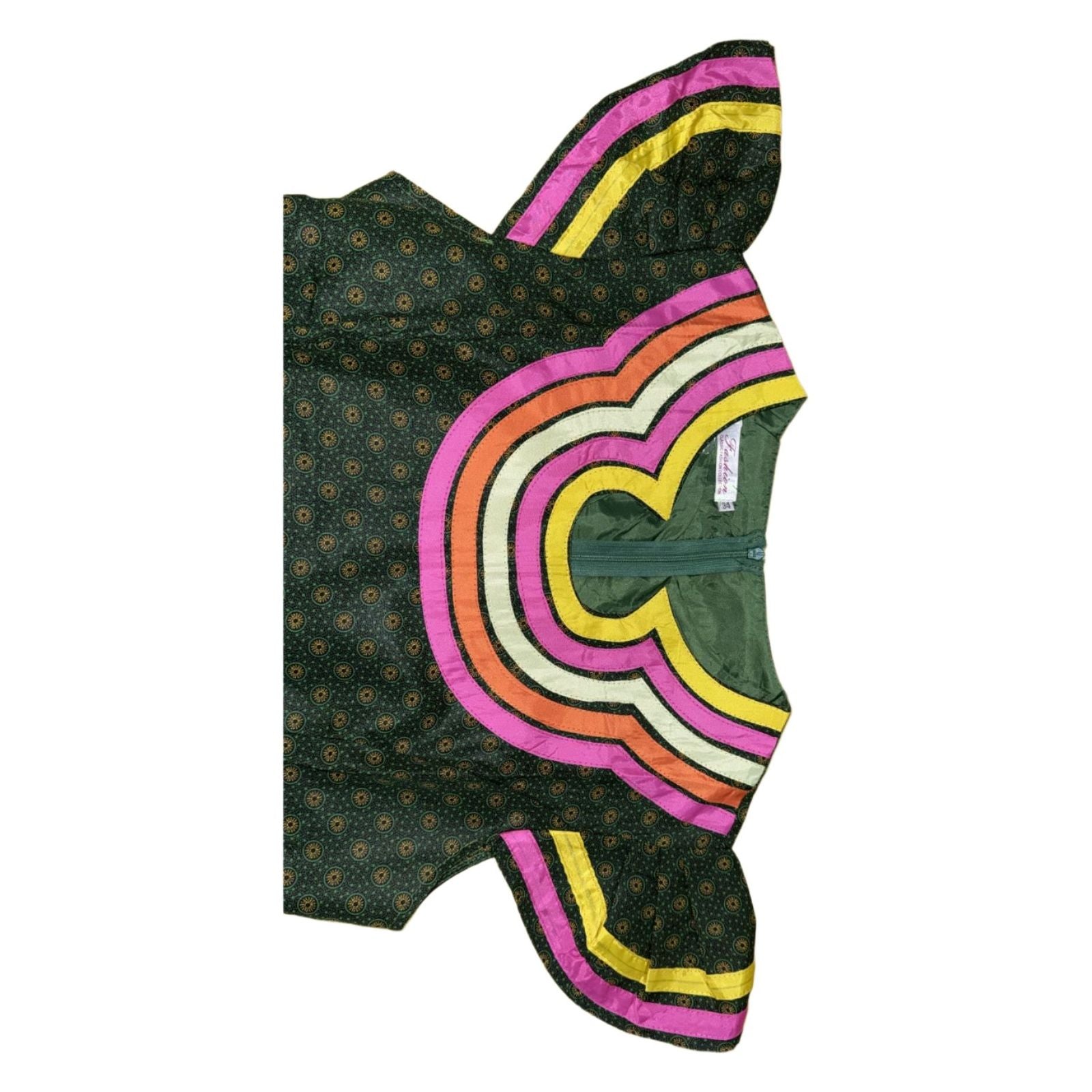 African Print V-Neck Traditional Dress