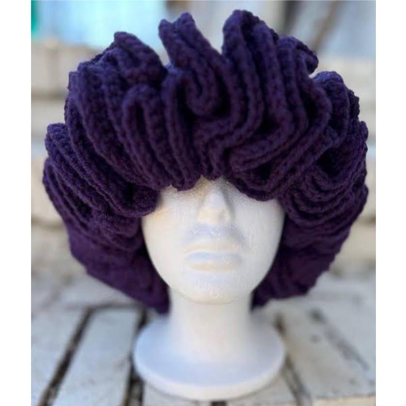 Crochet Pleated Ruffles Knitted Hat