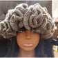 Crochet Pleated Ruffles Knitted Hat