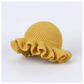 Crochet Pleated Ruffles Knitted Hat
