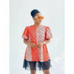 Short sleeve Printed Ankara Mini Dress.