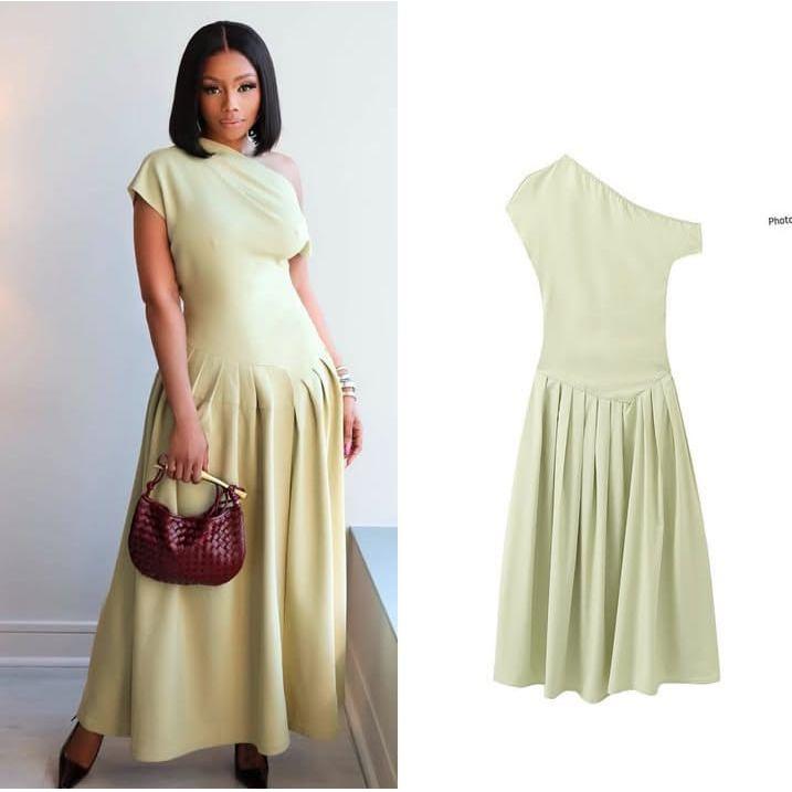 O-Neck Short Sleeve Patchwork Long Dress