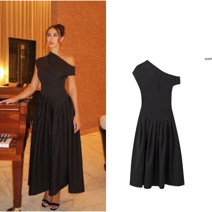 O-Neck Short Sleeve Patchwork Long Dress