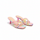 High Heel with Cross Straps Open Toe Design Heels