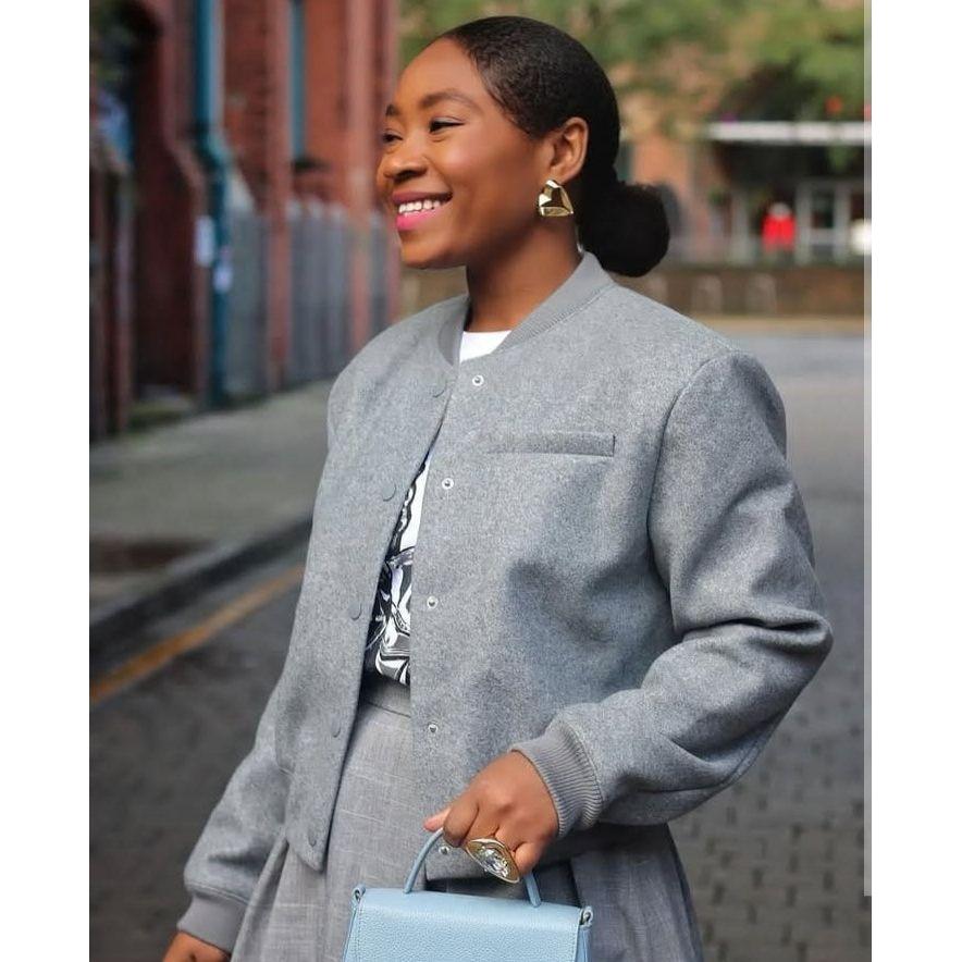 Single Breasted Casual Woolen Baseball Jacket