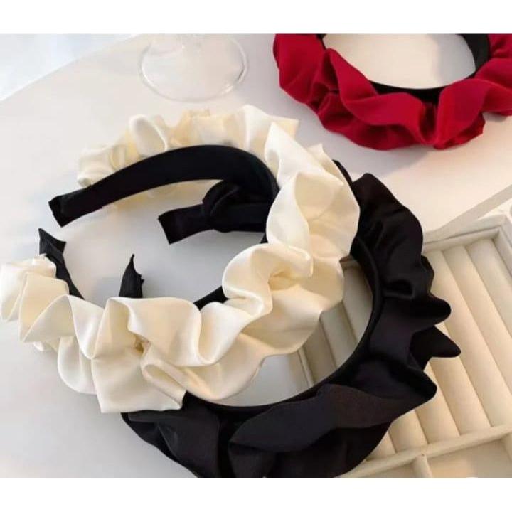Headband Girls Hairband Pleated Hair Hoop