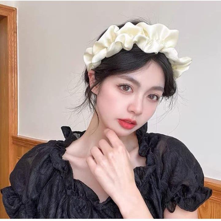 Headband Girls Hairband Pleated Hair Hoop