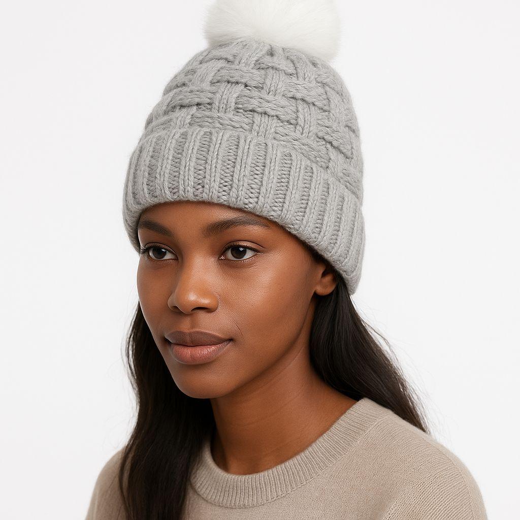 Warm Winter Bobble Beanie Hat