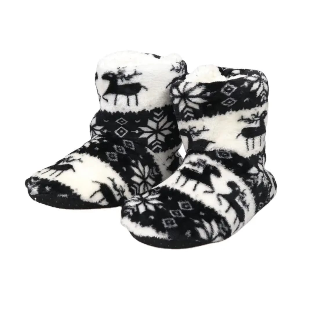 High Warm Non-slip Rubber Sole Thick Shoe Socks