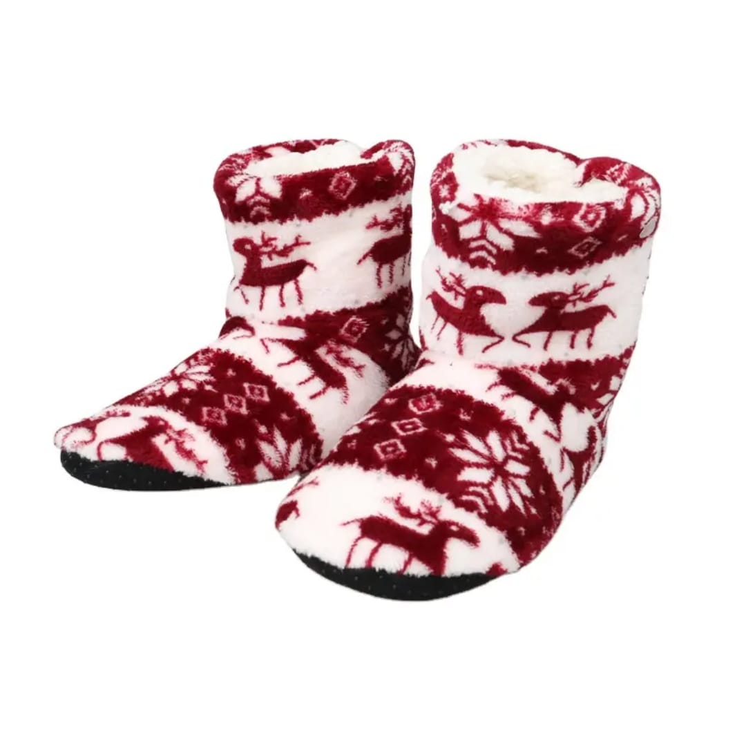 High Warm Non-slip Rubber Sole Thick Shoe Socks