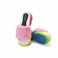 Rainbow Plush Women Fur Slippers
