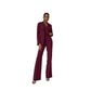 Solid Color Suit Buttoned Jacket And Pants with Vest 3 Piece Set