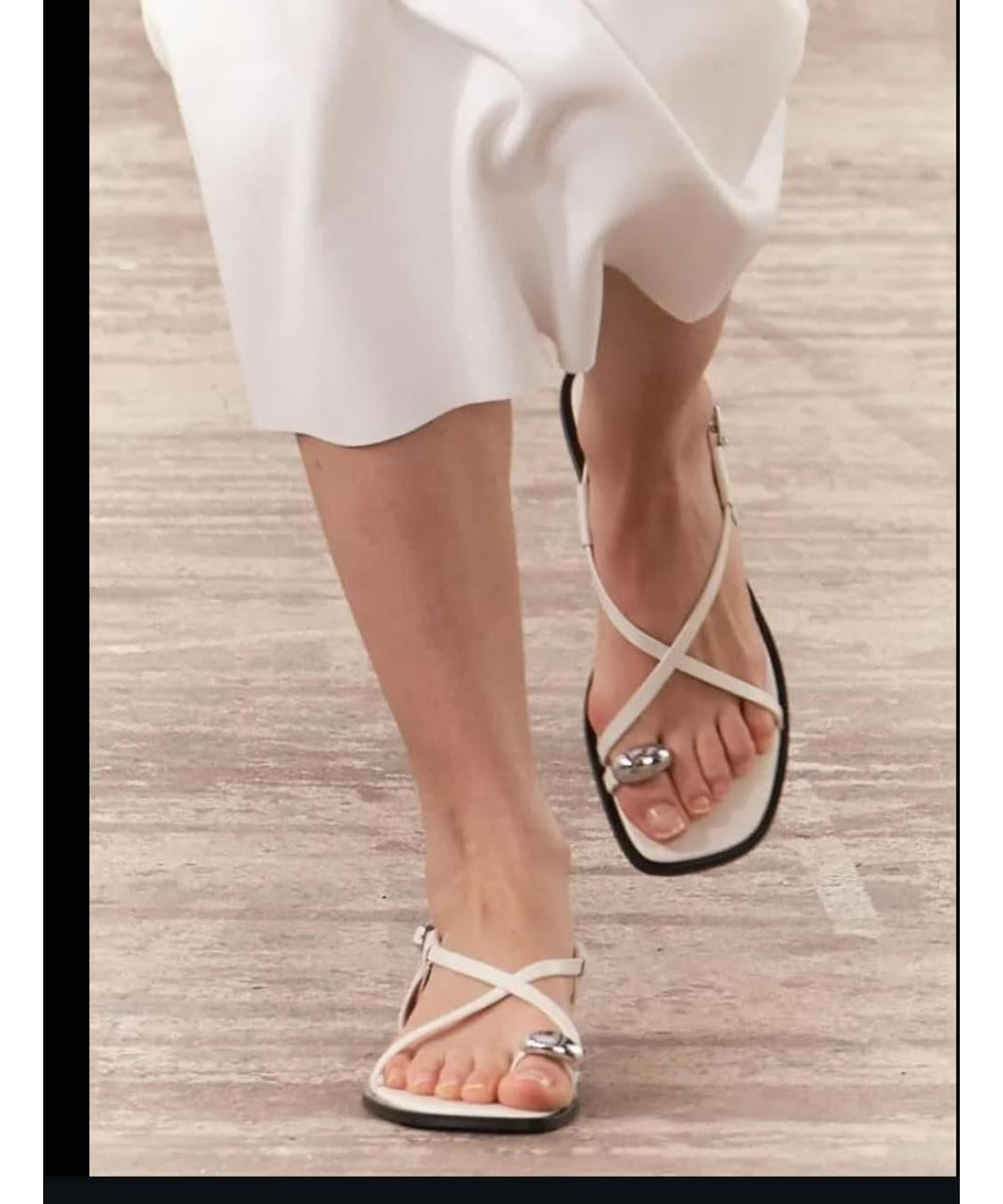 Strappy flat sandals - lila main image 1