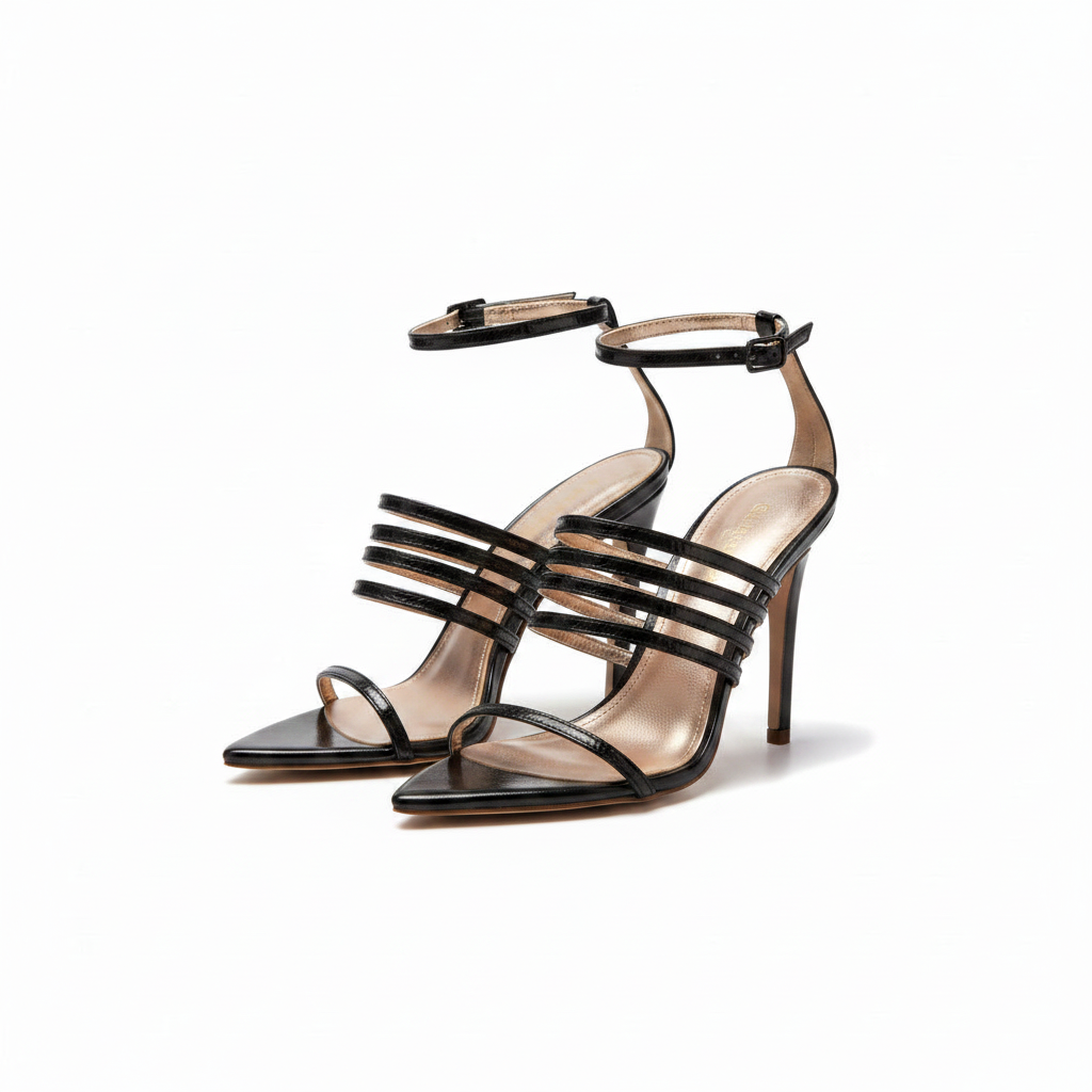 Open Toe Slip High Heels