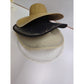 Diamond Pearls Decor Wide Brim Straw Hat