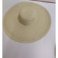 Diamond Pearls Decor Wide Brim Straw Hat