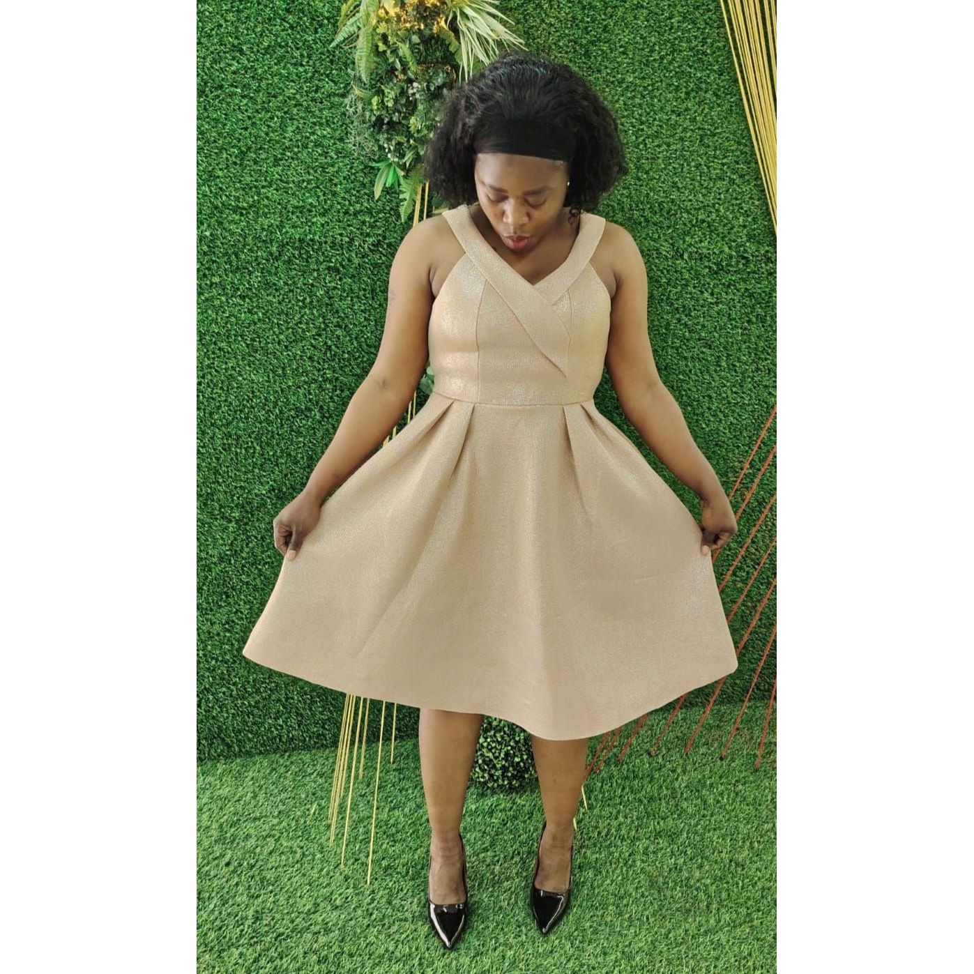 Off-Shoulder Shimmer wedding Dress