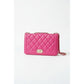 Mini Twist Lock Design Textured Flap Square Bag