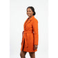 Plus Size Maxi Belted Wool Coat